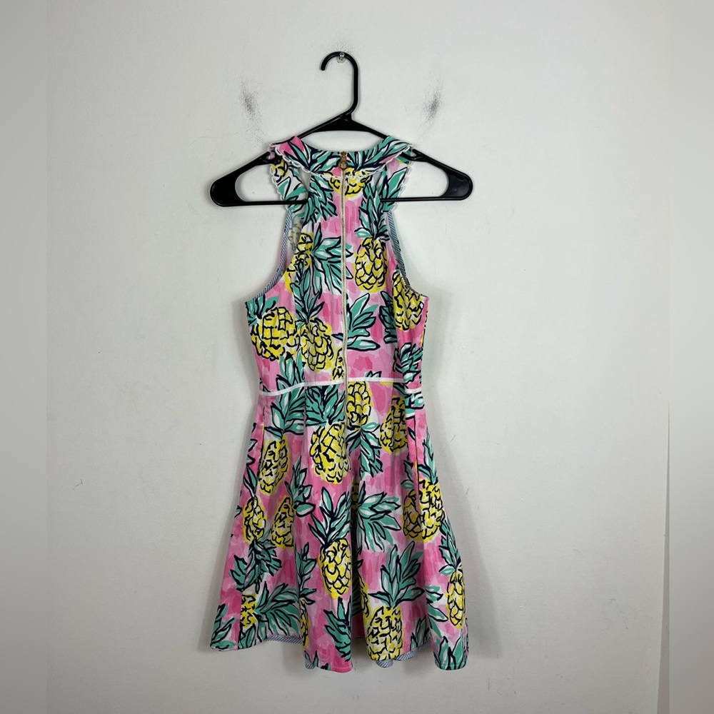 Draper‎ James Pineapple Halter Dress Sz 2 - Picture 11 of 15